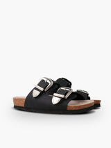 FALCONE OILED LEATHER BLACK