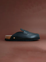 LOIS EMBOSSED LEATHER BLACK