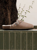 RIVA VELOUR WOOL TAUPE  MAN