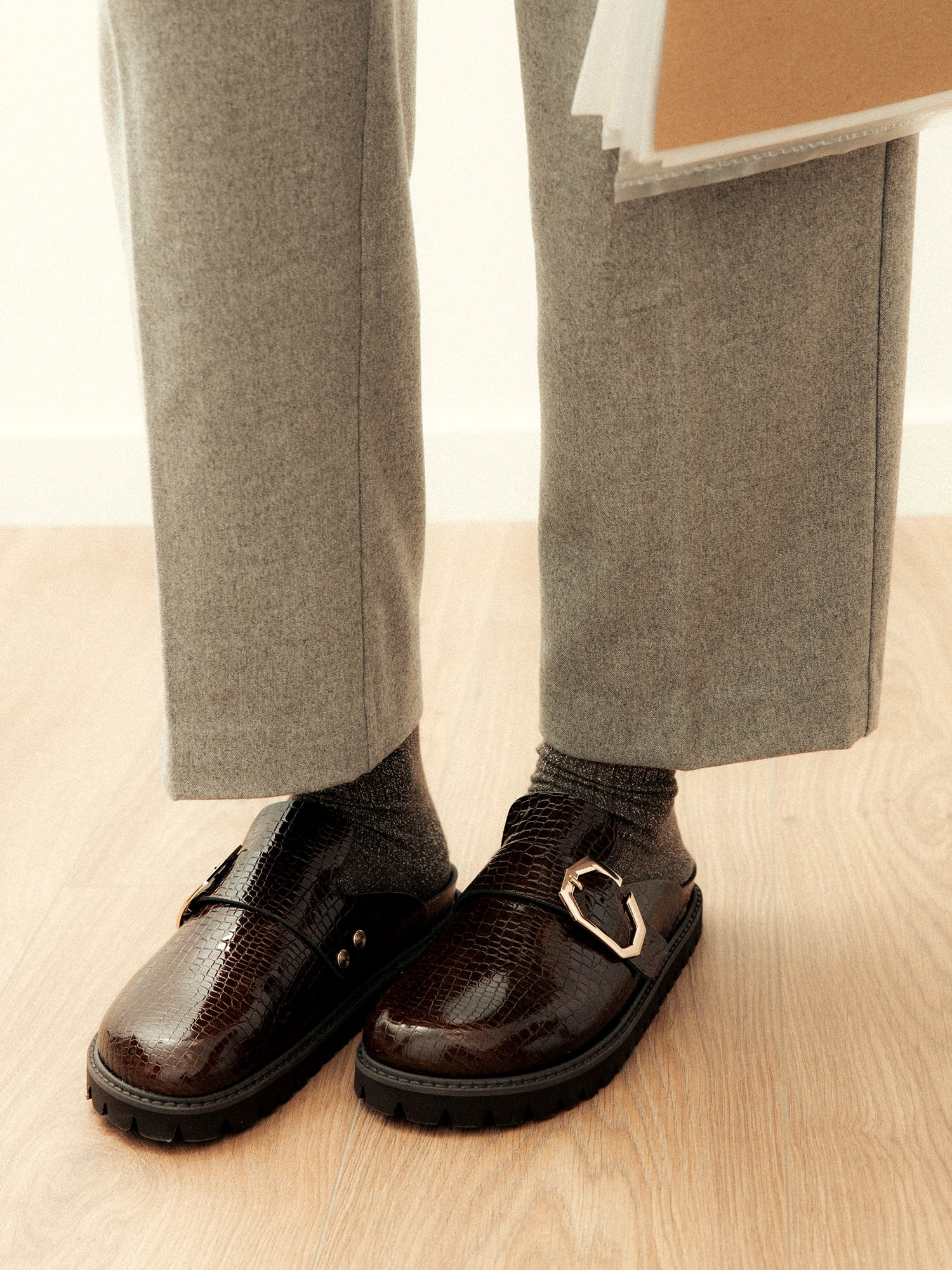 GRISEL VEGAN CROCO COFFEE