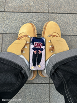 TONG VELOUR LEATHER AMBRA